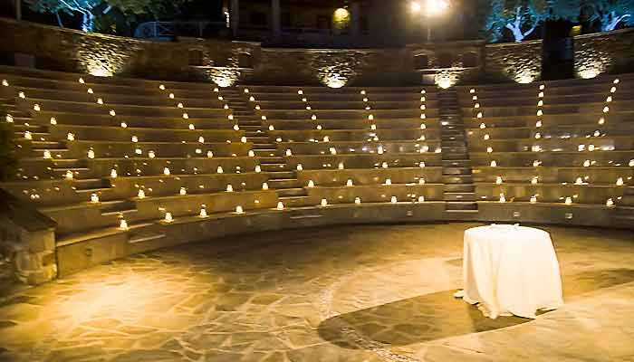 Flaming Amphitheater | Shabby Chic Wedding