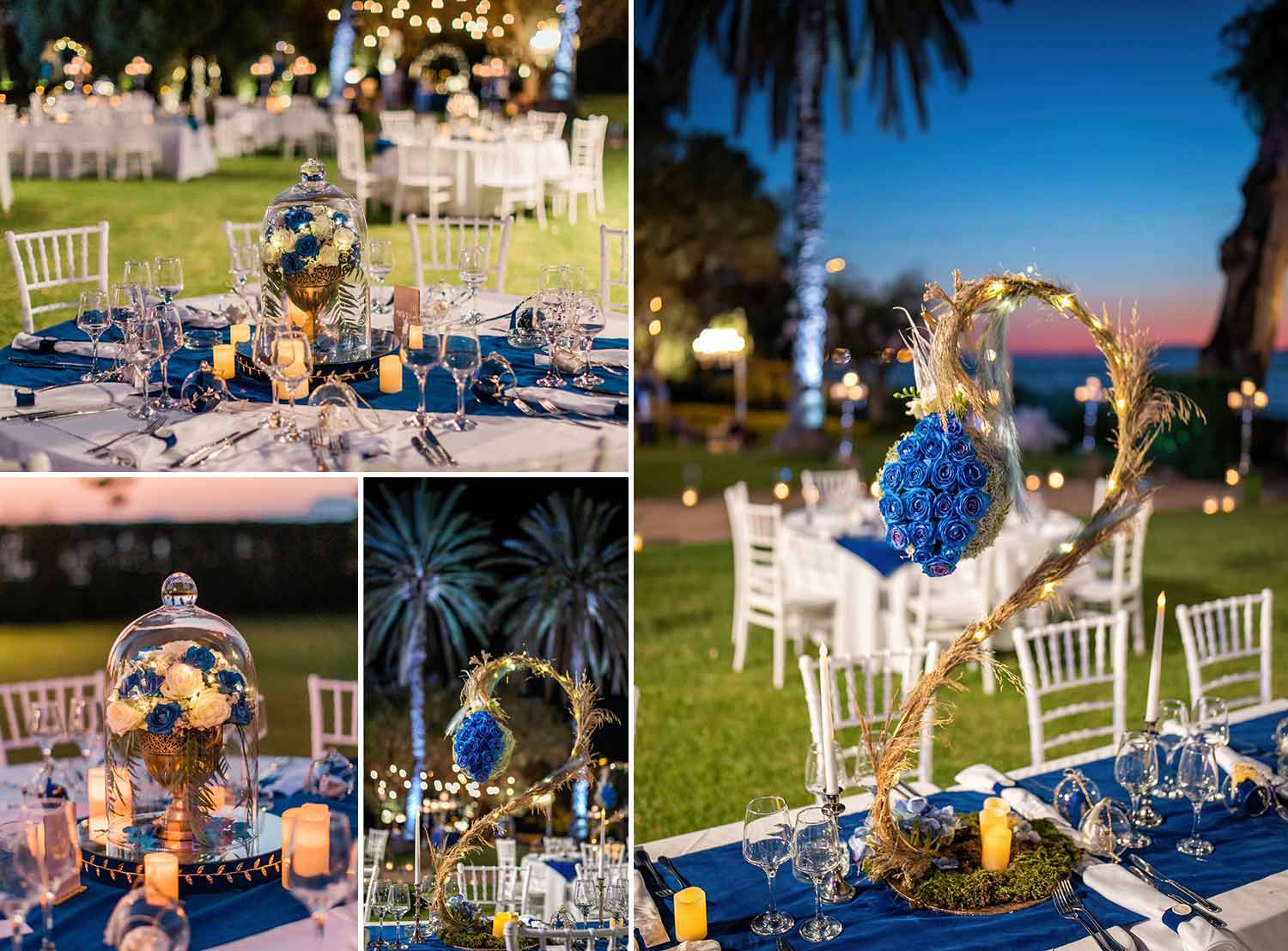 Golden and blue wedding Decoration